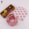 Set 2 món mũ cotton dệt kim + khăn quàng cổ giữ ấm, dễ thương xin xắn cho bé
