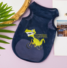 Áo chó mèo thú cưng Hoodie vải lưới thoáng khí nhanh khô in hoạt hình dễ thương