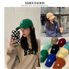 Mũ lưỡi trai chữ thời trang ulzzang chất vải Poly thoáng mát khóa dán Form đẹp