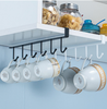 Thanh Treo Dụng Cụ Nhà Bếp Không Cần Đục Lỗ bằng sắt tiện dụng, gắn kệ bếp, tủ đựng đồ