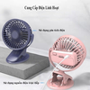 Quạt Mini Tích Điện Để Bàn Cực Mát, Quạt Tích Điện Mini Kẹp Bàn, Độ Kẹp Chắc Chắn Cho Dân Văn Phòng