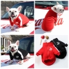 Áo khoác nỉ Sweater bóng chày có khóa kéo in chữ sành điệu cho chó,  mèo, thú cưng