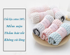 Khăn Mặt Lông Cừu Xuất Hàn Vân Kẻ Sọc Siêu Thấm Nước, Mềm Mịn KT 30 x 50 cm