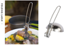 Muỗng Inox Gấp gọn múc canh, ăn súp tiện mang đi dã ngoại, du lịch, cấm tại, nấu ăn ngoài trời