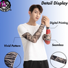 1 Ống tay (găng tay) chống tia UV/bụi bẩn thun co giãn  in hình xăm 3D dùng khi lái xe mô tô/xe đạp cho nam nữ