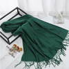 Khăn choàng cổ diệt kim Cashmere  đơn sắc mịn mỏng mềm nhẹ thanh lịch 70 x 180 cm 120g