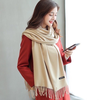 Khăn choàng cổ diệt kim Cashmere  đơn sắc mịn mỏng mềm nhẹ thanh lịch 70 x 180 cm 120g