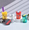 Bình nước, Cốc uống nước 300ml bằng nhựa PC có ống hút, có nắp đậy cho trẻ em, học sinh, sinh viên...