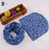 Set 2 món mũ cotton dệt kim + khăn quàng cổ giữ ấm, dễ thương xin xắn cho bé