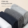Set 5 đôi Tất Nam cổ cao trơn gân tăm, vớ Nam công sở cổ trung, Tất người lớn khử mùi chống hôi phù hợp mùa hè, mùa đông