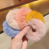 Dây buộc tóc cao su co giãn phối lông nhung phong cách Nhật Bản, Hàn Quốc retro thời trang cho nữ