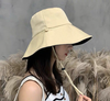 Mũ chống nắng, mũ ngư dân, đi biển, đi du lịch hai mặt có thể gập lại chống nắng, thời trang xuân hè