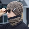 Khăn quàng cổ/ Mũ len (nón len) trùm đầu nam nữ cao cấp mùa đông unisex