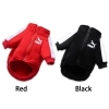 Áo khoác nỉ Sweater bóng chày có khóa kéo in chữ sành điệu cho chó,  mèo, thú cưng