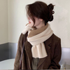 Khăn quàng cổ len đan dày cài chéo thắt nơ cho nữ thời trang cute nhiều màu sắc mềm mại giữ ấm mùa đông