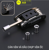 Bộ dụng cụ bỏ túi sửa chữa đa năng 16 in 1,  cầm tay nhỏ gọn, tool lục giác sửa chữa xe đạp bỏ túi