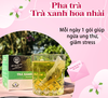 Trà xanh hoa nhài hộp 30 Túi Lọc x 3Gram chống lão hóa, ổn định huyết áp, giảm cân, đẹp da