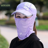 Mũ lưỡi trai chống nắng kèm khăn lưới mỏng chống tia uv có thể tháo rời, gấp gọn tiện đi du lịch