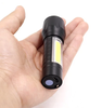 Đèn pin sạc USB mini siêu sáng 3 chế độ zoom xa gần