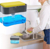 Hộp đựng dầu rửa bát / nước rửa chén ấn lấy xà phòng thông minh, kèm miếng rửa tiện dụng