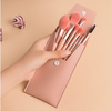 Bộ 8 cọ trang điểm mini kèm ví đựng, dễ mang theo, lông cọ mềm mại, dụng cụ trang điểm làm đẹp