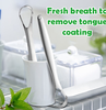 Dụng cụ vệ sinh lưỡi cao cấp, cao sạch lưỡi bằng thép không gỉ chăm sóc cá nhân cho hơi thở bớt hôi