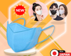 10 Khẩu trang 5D 3 da lớp lọc ngăn khói, bụi mịn, mùi, phấn hoa & vi khuẩn, thời trang, chống nắng tia, UV400