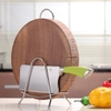 Giá, kệ để thớt Inox kèm khay cắm dao