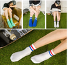 Tất vớ 2 kẻ sọc ngang Hàn Quốc cổ trung dành cho nam và nữ