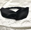 Băng đô Turban vải lụa trơn phi bóng thời trang tạo kiểu tóc