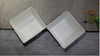 Khay bát nhựa đồ dùng hàng không vuông 9 x 9 cm trồng cây mini, đựng thức ăn, hoa quả dầm, chơi đồ hàng....