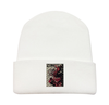 Mũ len beanie dệt kim màu đen trơn 2 lớp phong cách HipHop thời trang họa tiết hoạt hình