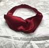 Băng đô Turban vải lụa trơn phi bóng thời trang tạo kiểu tóc