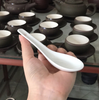 Thìa gốm tráng men dùng ăn cơm, ăn phở, ăn súp, dầm hoa quả trắng trơn cao cấp