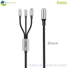 Cáp sạc đa năng hoco U17 3 đầu dây dù chắc chắn dài 1.5m micro USB Lightning Type C - Bảo hành 6 tháng - Shop Thế giới điện máy