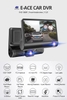 Camera hành trình oto 2 camera ngoài và camera trong xe Car DVR 2 Lens Dash Cam 4.0 Inch 1080p