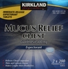 VIÊN UỐNG HO, LONG ĐỜM KIRKLAND SIGNATURE MUCUS RELIEF CHEST