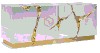 Tủ Console Màu Trắng Kết Hợp Inox Xi Mạ Màu Vàng Hiện Đại Cao Cấp - BTT13A