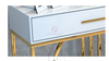 Bàn Console 2 Hộc Kéo Màu Trắng Chân Inox Mạ Pvd Màu Vàng Cao Cấp - BTT40B