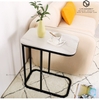 Bàn Góc Sofa Mặt Đá Trắng Chân Sắt Đen – Sang Trọng, Hiện Đại Và Đẹp Mắt