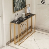 Bàn Console Lucica Đá Đen Chân Sắt Vàng - BTT104.2