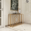 Bàn Console Lucica Đá Đen Chân Sắt Vàng - BTT104.2
