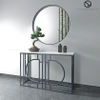 Bàn Console Wendy Đá Trắng Chân Sắt Đen - BTT108.3