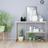 Bàn Console Nhiều Tầng Đá Trắng Chân Sắt Vàng - BTT107.1