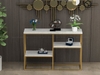 Bàn Console Nhiều Tầng Đá Trắng Chân Sắt Vàng - BTT106.1