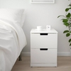 Tab Đầu Giường 2 Hộc Kéo Màu Trắng Đặt Sàn - TĐG36