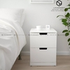 Tab Đầu Giường 2 Hộc Kéo Màu Trắng Đặt Sàn - TĐG36