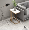 Bàn Góc Sofa Mặt Đá Trắng Chân Sắt Vàng – Sang Trọng, Hiện Đại Và Đẹp Mắt