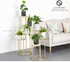 Kệ Trang Trí Nhiều Tầng Khung Sắt Sơn Vàng - KTT45.3