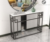 Bàn Console Paunili Đá Trắng Chân Sắt Đen - BTT109.3